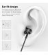 PA362 - Metal Bass Wired Headphone 3.5MM In-ear Earphones with Microphone